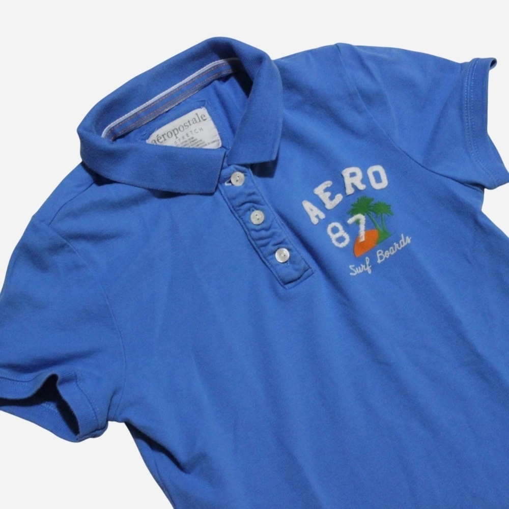 Womens Y2k Aeropostale Polo T-shirt
